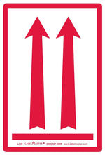 Labelmaster® Red Arrows Up Air Label, Paper 4" x 6", 4" x 6", 500/Roll (L300)