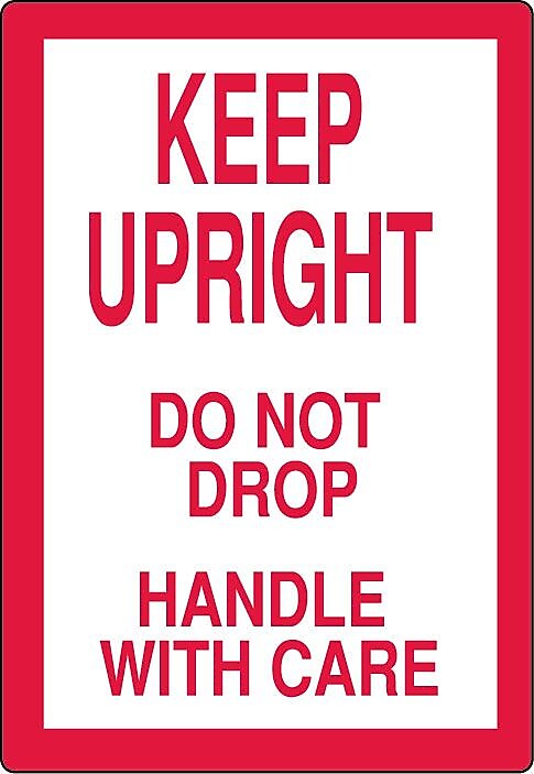 Labelmaster® Keep Upright Label, 2.75" x 4", 500/Roll (L345)