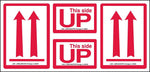 Labelmaster® Arrows Up/This End Up Label, 9" x 4", 4" x 9", 500/Pack (L400)