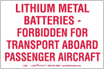 Labelmaster® DOT Lithium Battery Marking, Paper, 6" x 4", 4" x 6", 500/Roll (L405)