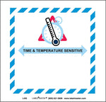 Labelmaster® Time & Temperature Label, 126mm x 121mm, 500/Roll (L450)