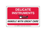 Labelmaster® Delicate Instruments Handle with Care Label, Paper, 2 1/2" x 4", 500/Roll (L86)