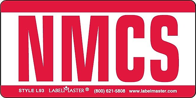 Labelmaster® Expedited Handling Marking, NMCS, Paper, 4" x 2", 500/Roll (L93)