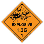 Labelmaster® Explosive 1.3 G Label, Paper, 100mm x 100mm, 500/Roll (LEXP13G)
