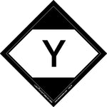 Labelmaster® Limited Quantity Label, "Y", 4 1/2" x 4 1/2" Paper, 100mm x 100mm, 100/Roll (LQL10)