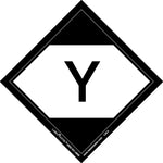 Labelmaster® Limited Quantity Label, "Y", 100mm x 100mm, Paper, 100mm x 100mm, 50/Pack (LQL5S)