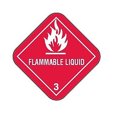 Labelmaster® Hazmat Shipping Form Flag, Flammable Liquid, 0.75" x 0.75", 500/Roll (ML6)