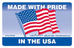 LabelMaster Made with Pride in the USA Media Labels, 4" x 2 1/2", Assorted Colors (PD100)