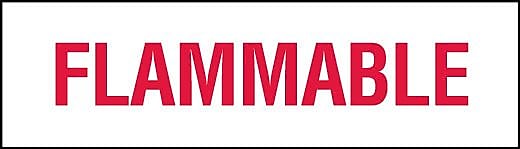 Labelmaster® Bulk Tank Marking, Flammable, Sold Individually, 6" x 21" (PL32)