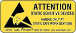 Labelmaster® Attention Static Sensitive Devices Label, Paper, 2" x 7/8", 0.875" x 2", 500/Roll (SA16R)