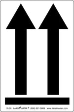 Labelmaster® Black Arrows Up Air Label, 4" x 6", 4" x 6", 500/Roll (SL30)