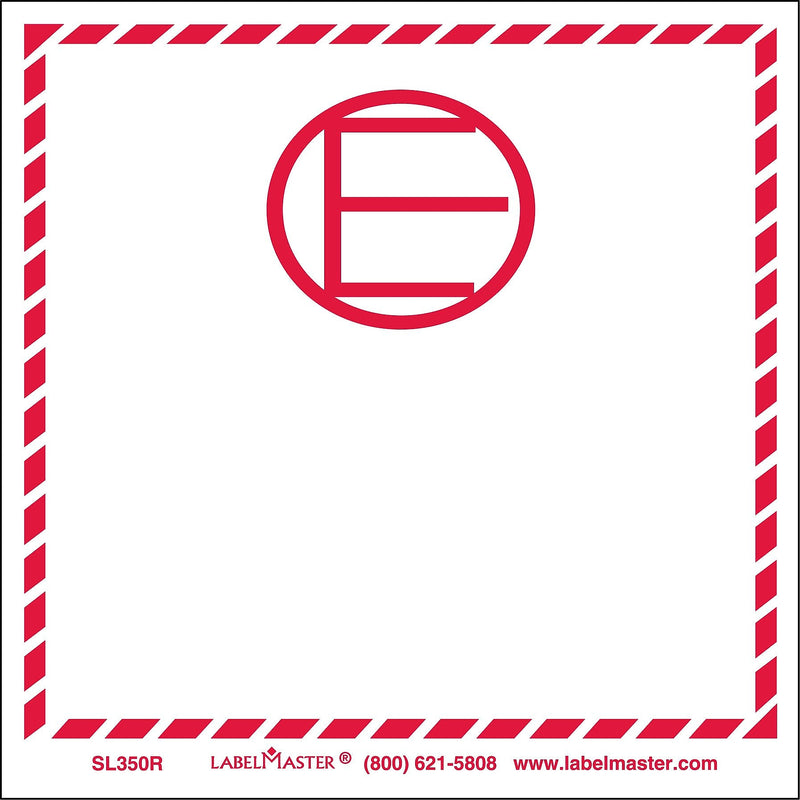 Labelmaster® Dangerous Goods in Excepted Quantities Label, PVC-Free Film, 4.125" x 4.125", 500/Roll (SL350R)
