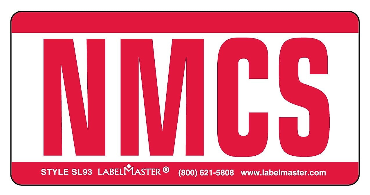 Labelmaster® Expedited Handling Marking, NMCS, Vinyl, 4" x 2", 2" x 4", 500/Roll (SL93)
