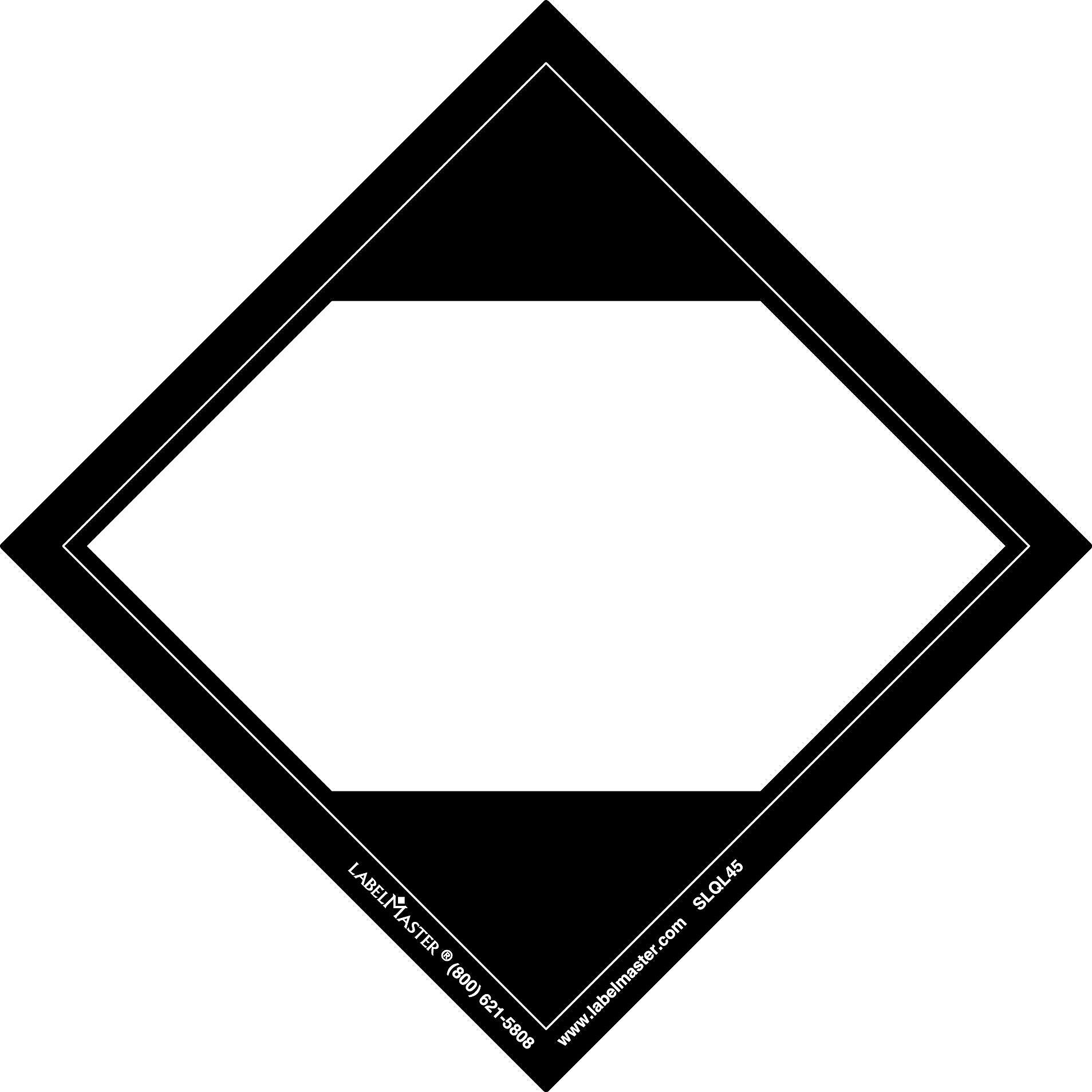 Labelmaster® Limited Quantity Label, Blank, 100mm x 100mm, PVCF, 100mm x 100mm, 100/Roll (SLQL45)