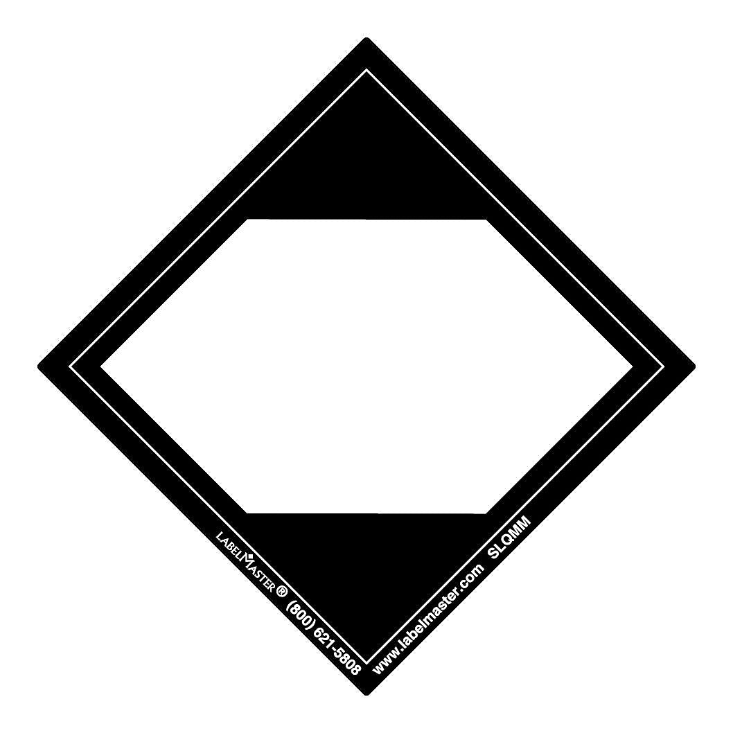 Labelmaster® Limited Quantity Label, Blank, 50mm x 50mm, PVCF, 50mm x 50mm, 500/Roll (SLQMM)