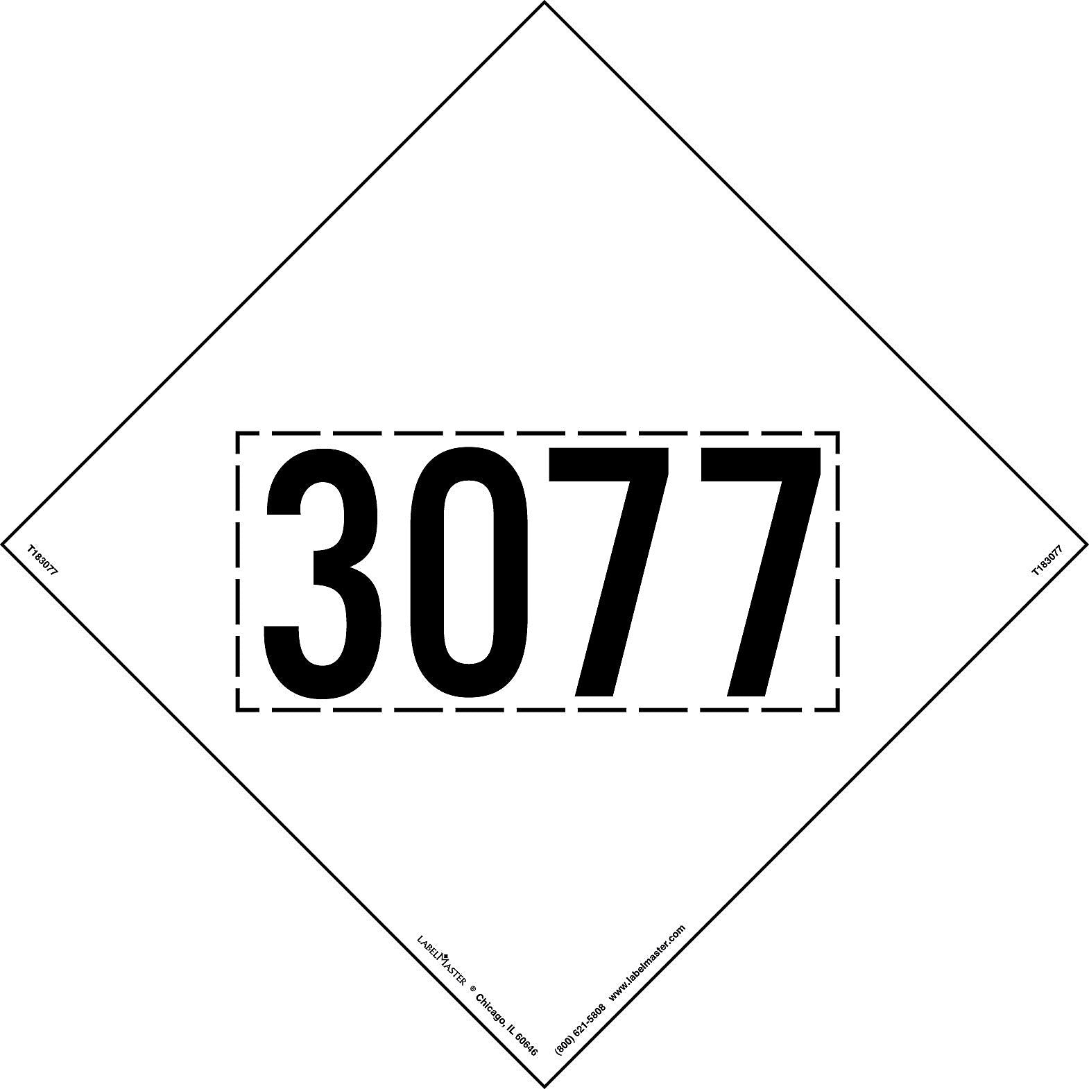 Labelmaster® Square on Point Marking, 3077, Tag Board, 273mm x 273mm, 25/Pack (T183077)