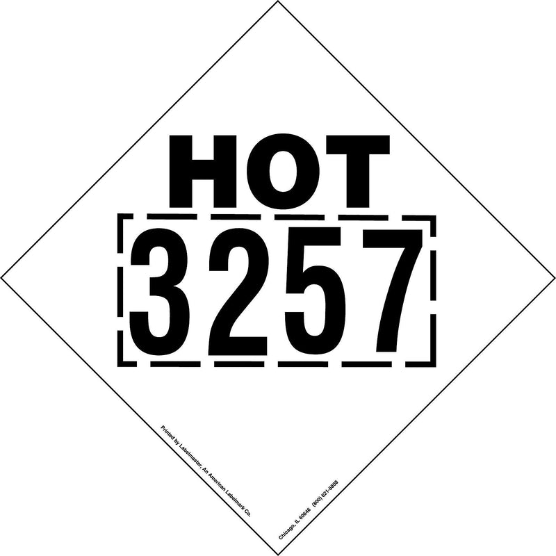 Labelmaster® Hot 3257 Marking 273mm x 273mm Tag Board, 273mm x 273mm, 25/Pack (TAGHOT32)