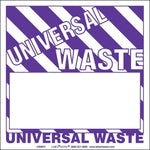 Labelmaster® Universal Waste Label, Blank, No Ruled Lines Stock PVC-Free Film, 6" x 6", 100/Pack (UWM5V)
