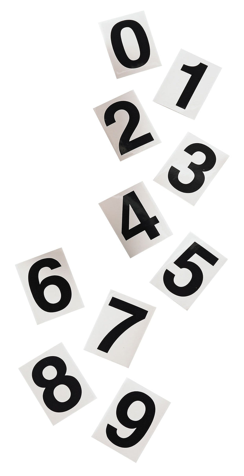 Labelmaster® 3 1/2" Number Kit, 600 Numbers, Clear Vinyl, 2.25" x 14.25" x 11.375" (VN50R)