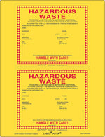 Labelmaster® Standard Waste Label, Laser Paper, 6" x 6", 25/Pack (WMLZ827)