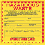 Labelmaster® California Waste Label, Thermal PVC-Free Film, 6" x 6", 100/Roll (WMTCA8)