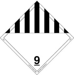 Labelmaster® Misc. Dangerous Goods Placard, Worded, E-Z Removable Vinyl, 273mm x 273mm, 25/Pack (Z-EZ19)