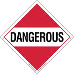Labelmaster® Dangerous Placard, Worded Tag Board, 10.75" x 10.75", 25/Pack (Z-PL1)