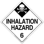 Labelmaster® Inhalation Hazard Placard, Worded, Tag Board, 10.75" x 10.75", 25/Pack (Z-PL29)