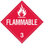 Labelmaster® Flammable Liquid Placard, Worded, Permanent Vinyl, 273mm x 273mm, 25/Pack (Z-PVF)