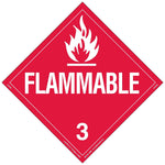 Labelmaster® Flammable Liquid Placard, Worded, Rigid Vinyl, 10.75" x 10.75", 25/Pack (Z-RVW2)