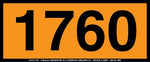 Labelmaster® UN1760 Orange Panel, E-Z Removable Vinyl, 160mm x 400mm, 25/Pack (ZOPEZ1760)