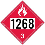 Labelmaster® Flammable Liquid Placard, UN 1268, Tag Board, 10.75" x 10.75", 25/Pack (ZT2-1268)