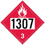 Labelmaster® Flammable Liquid Placard, UN 1307, Tag Board, 10.75" x 10.75", 25/Pack (ZT2-1307)