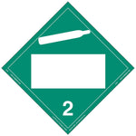Labelmaster® Non-Flammable Gas Placard, Blank, Permanent Vinyl, 273mm x 273mm, 25/Pack (ZVP3)