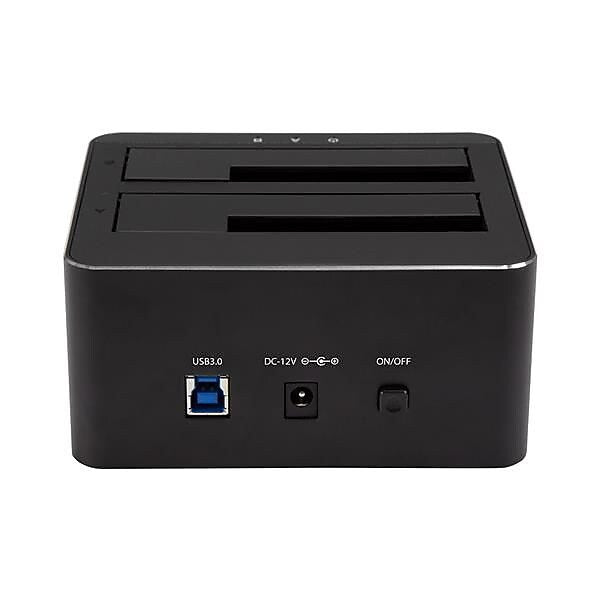 StarTech Dual Bay for 2 x 2.5 / 3.5" SATA SSD / HDD Hard Drive Docking Station (SDOCK2U33V)