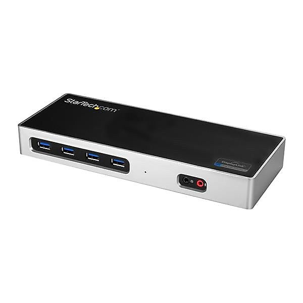 StarTech® USB 3.0 Laptop Docking Station, USB-C to Dual HDMI/DisplayPort, 6 USB Ports (DK30A2DH)