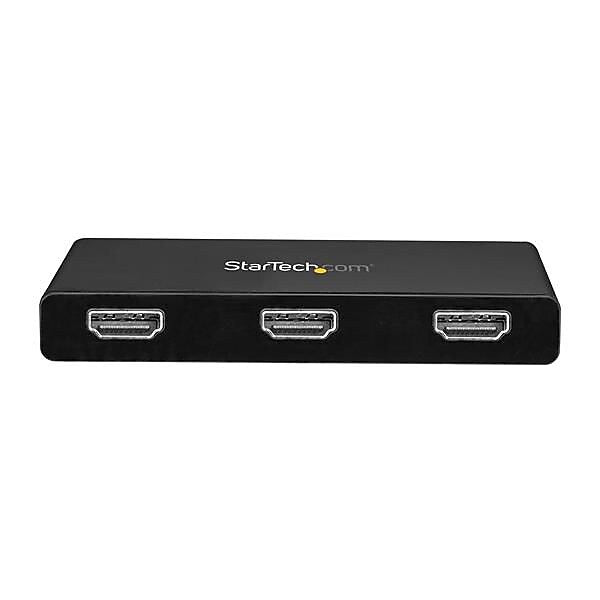 StarTech USB-C Hub with 3 HMDI Ports, Black (MSTCDP123HD)