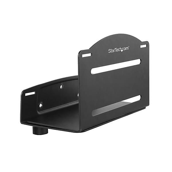 StarTech CPU Mount, Computer Wall, Adjustable Width 4.8 to 8.3" Monitor, Black (CPUWALLMNT)