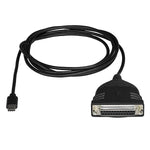 StarTech USB C to Parallel Printer Cable, DB25 Female Port for IEEE1284 Printers (ICUSBCPLLD25)