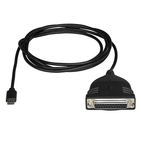 StarTech USB C to Parallel Printer Cable, DB25 Female Port for IEEE1284 Printers (ICUSBCPLLD25)