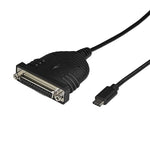 StarTech USB C to Parallel Printer Cable, DB25 Female Port for IEEE1284 Printers (ICUSBCPLLD25)