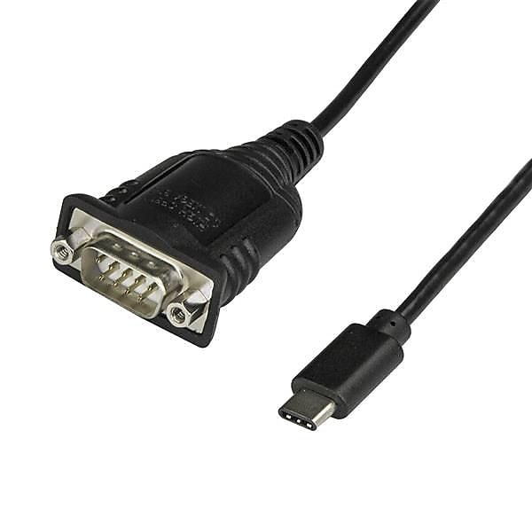 StarTech USB C to Serial Adapter, with COM Port Retention, USB C to DB9 Cable or RS232 Cable (ICUSB232PROC)