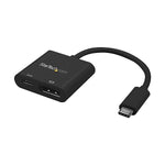 StarTech USB C to DisplayPort Adapter, 3.9 in cord, with Power Delivery (USB PD) (CDP2DPUCP)