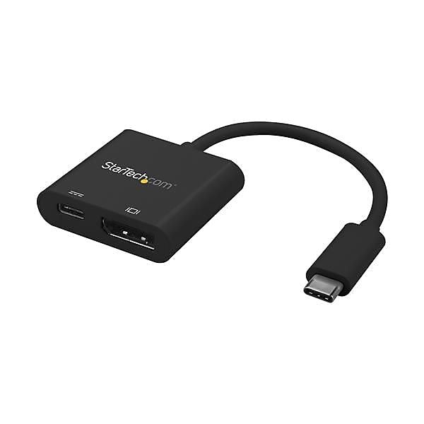 StarTech USB C to DisplayPort Adapter, 3.9 in cord, with Power Delivery (USB PD) (CDP2DPUCP)