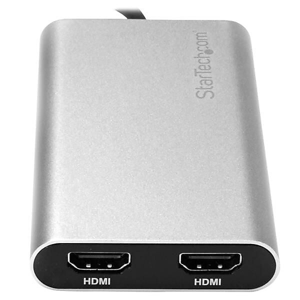 StarTech TB32HD24K60 Thunderbolt 3 to Dual HDMI Adapter, USB C Adapter