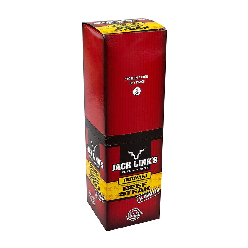 Jack Link’s Jumbo Premium Cuts Teriyaki Beef Steak, 2 oz., 12/Pack (278-00011)
