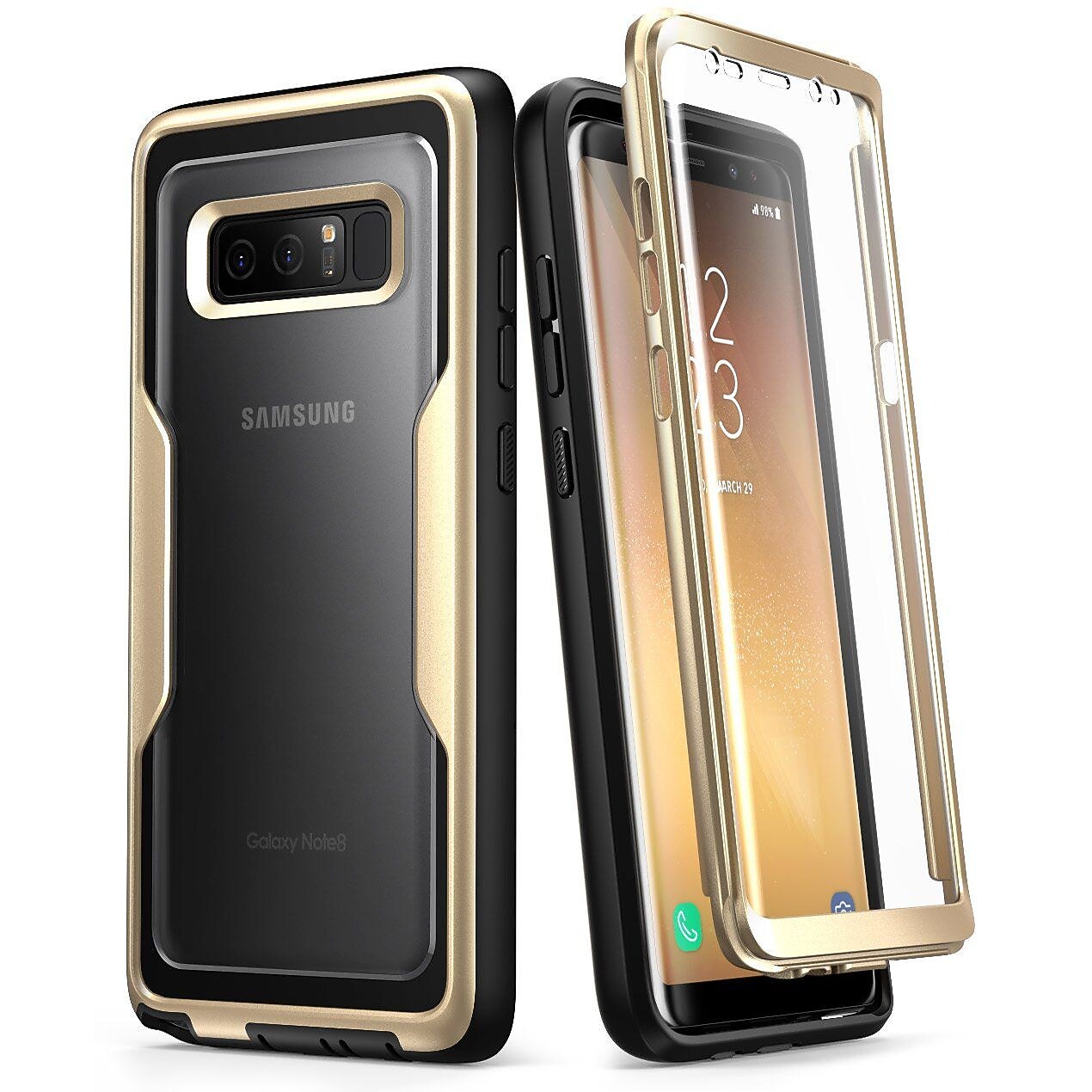 I-Blason Magma Series Case for Samsung Galaxy Note 8, Gold (BNOTE-8-MAGMA-G)