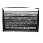 Mind Reader 4-Compartment Metal Mesh Magazine Rack, Black (MAGRACKSM-BLK)