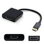 AddOn® DISPLAYPORT2VGA-5PK 0.67' DisplayPort 1.2 To VGA Male/Female Video Cable, Black
