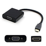 AddOn® HDMI2VGA-5PK 0.67' HDMI 1.3 To VGA Male/Female Video Cable, Black